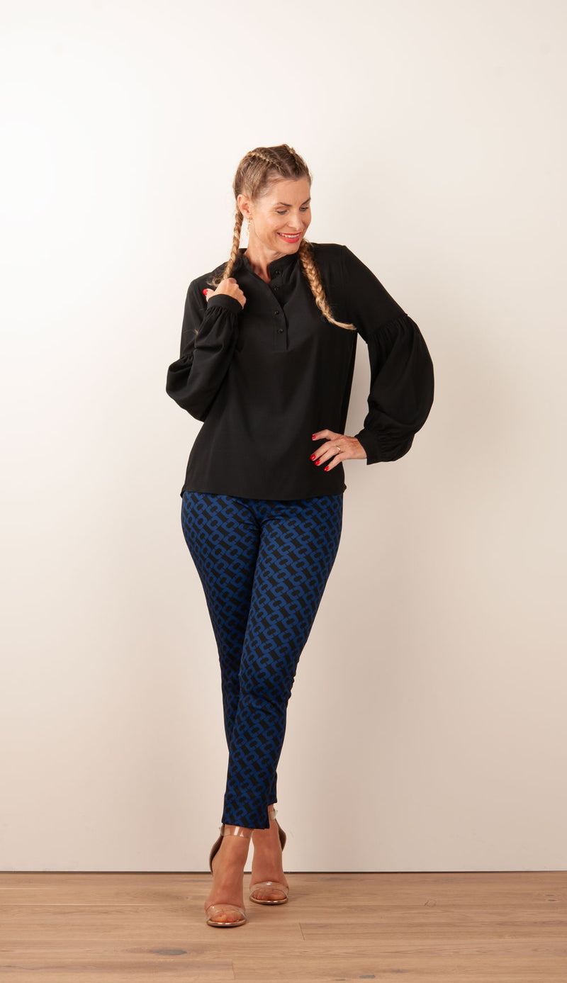Hose „Sabrina“ Schwarz | Blau