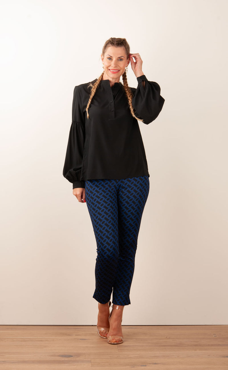 Hose „Sabrina“ Schwarz | Blau