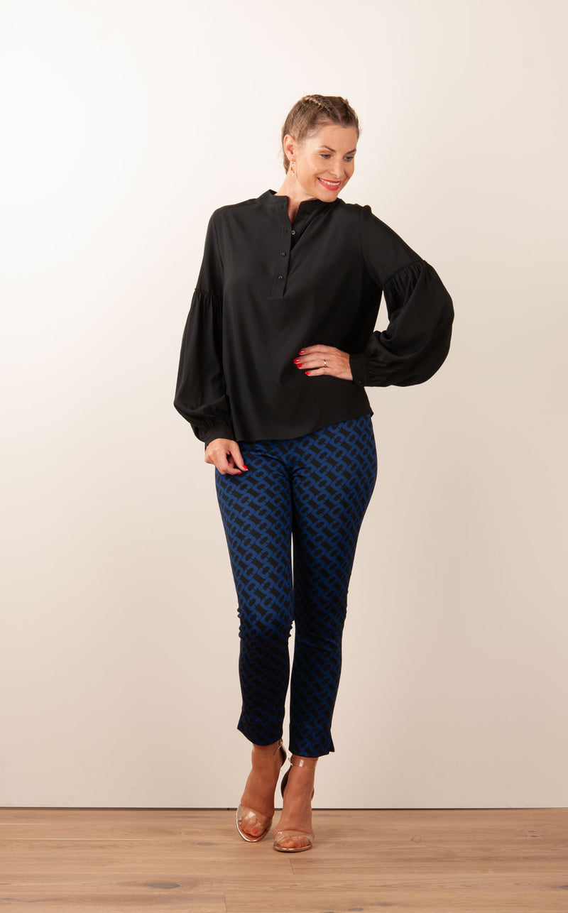 Hose „Sabrina“ Schwarz | Blau