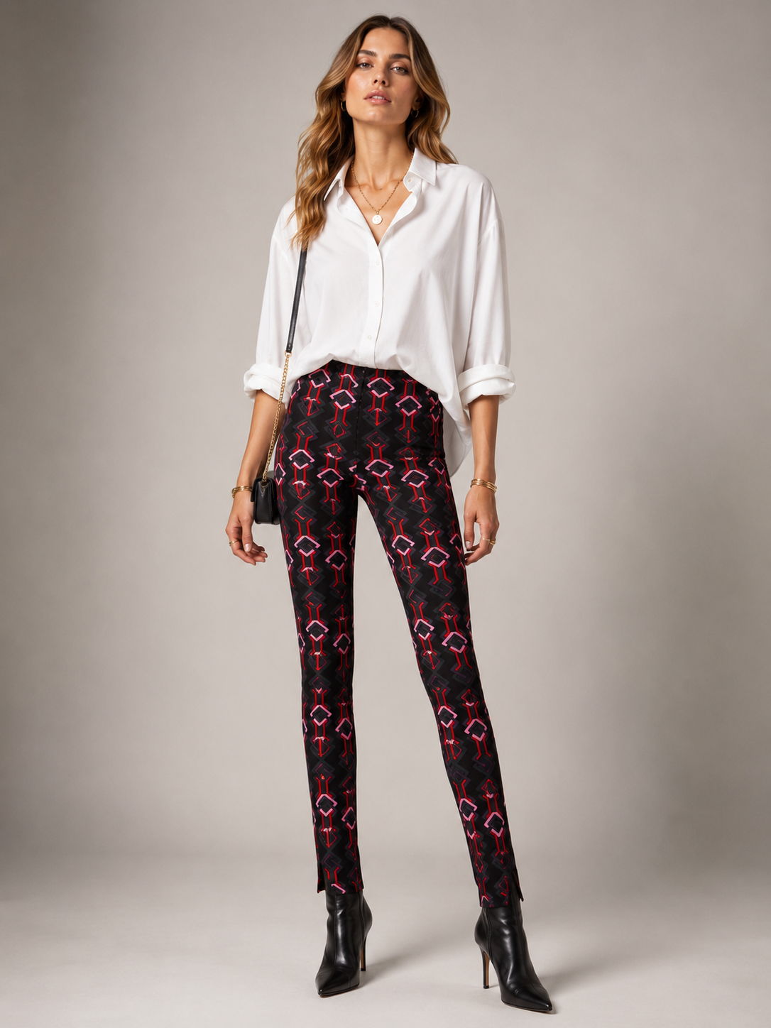 Statement-Hose „Sabrina“ Schwarz | Grau | Rot | Rosa