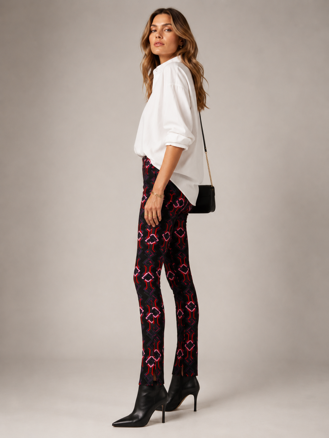 Statement-Hose „Sabrina“ Schwarz | Grau | Rot | Rosa