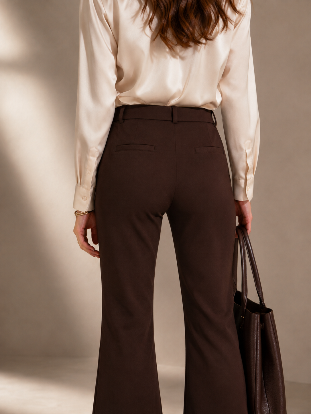 Seductive Flared-Hose Asha Tabakbraun - Style-Facette 1