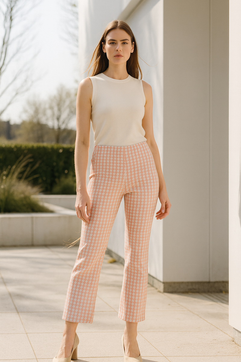 Hose „Cindy Rose“ Rosa | Weiß