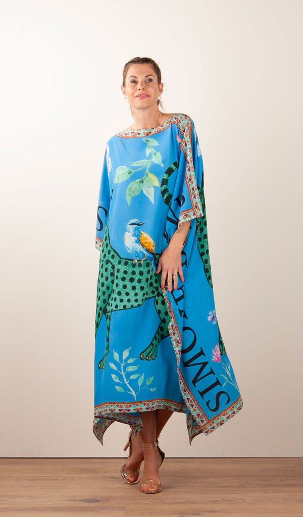 Kleid / Kaftan Blau | Multicolor