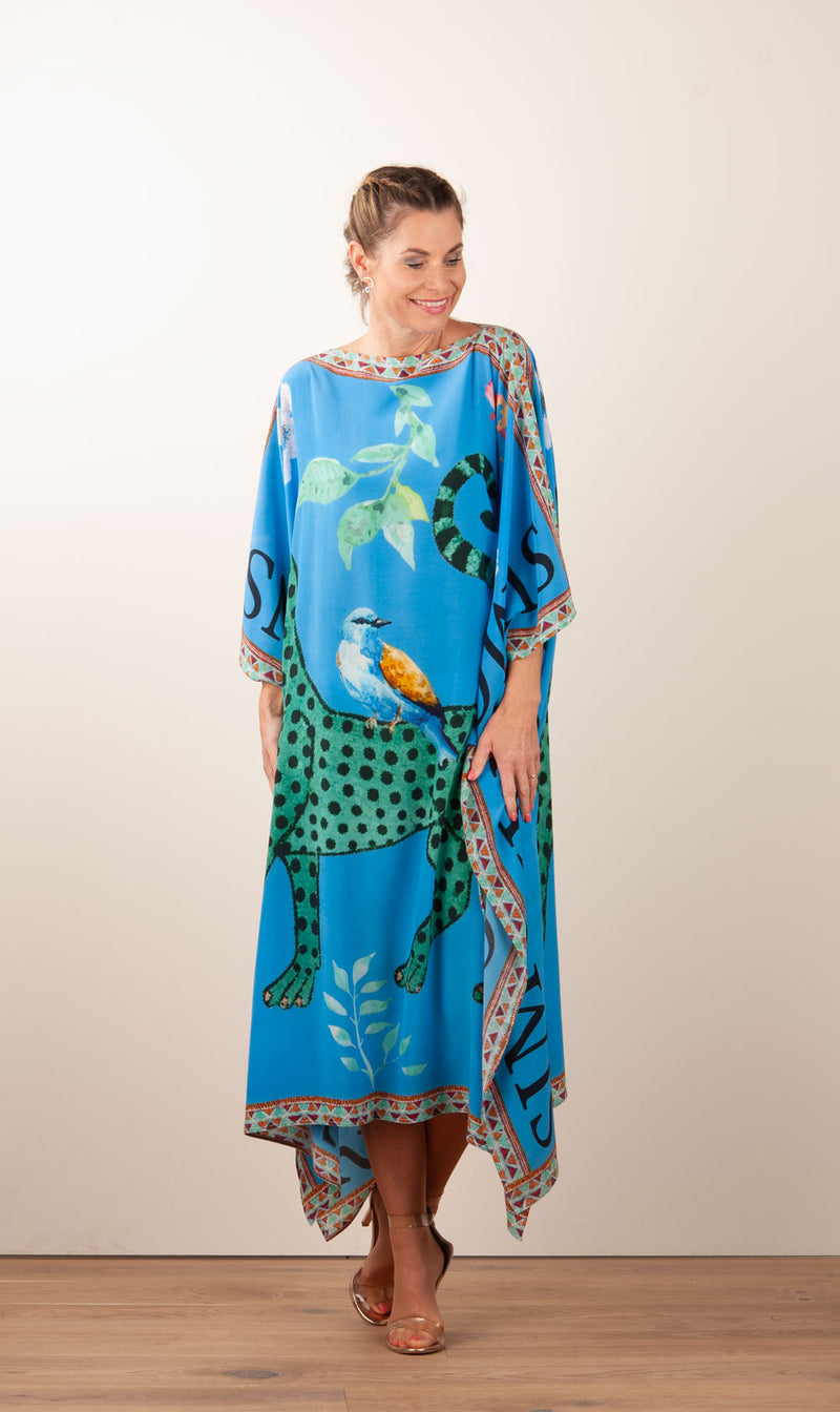 Kleid / Kaftan Blau | Multicolor