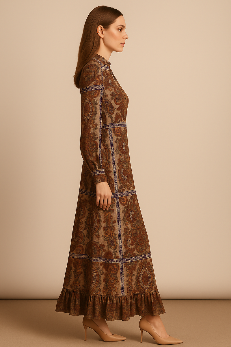 Kleid Taupe | Multicolor