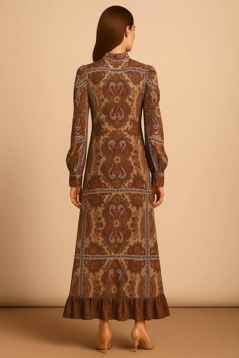 Kleid Taupe | Multicolor