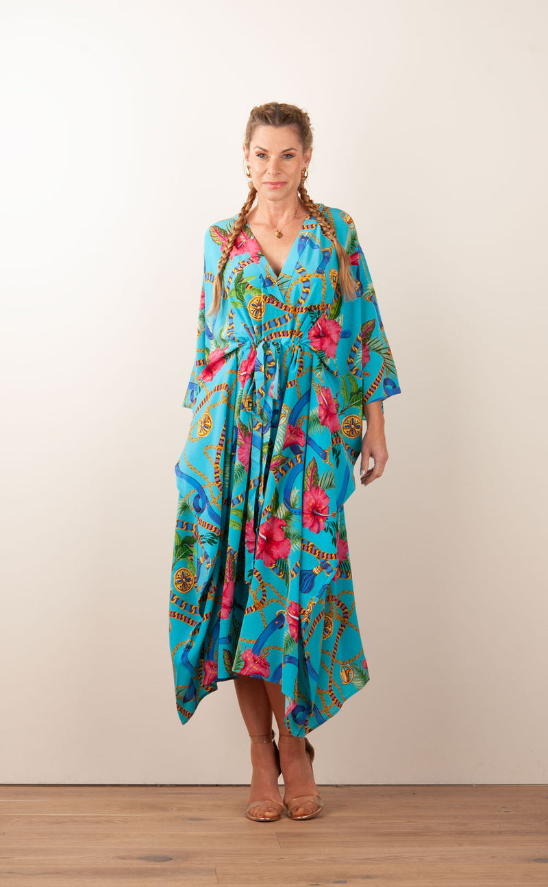 Kleid / Kaftan Blau | Multicolor