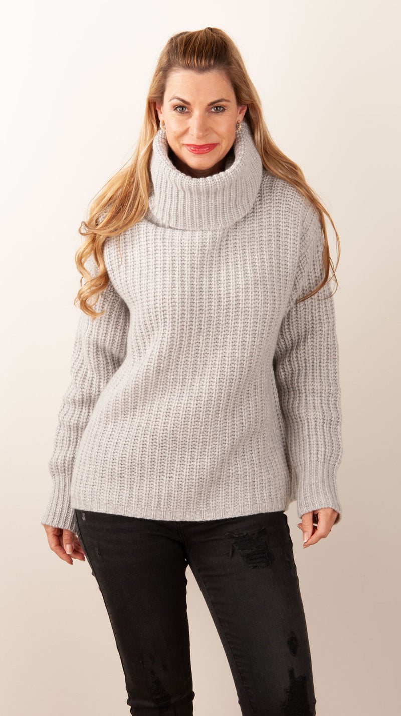 Pullover Melange Grau