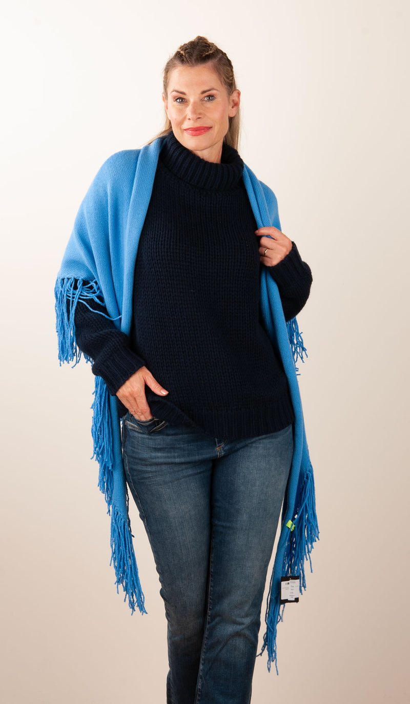 Simone Bruns Dreieckstuch Blau