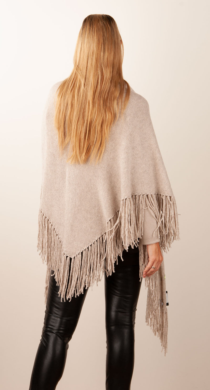 Dreieckstuch Melange Beige