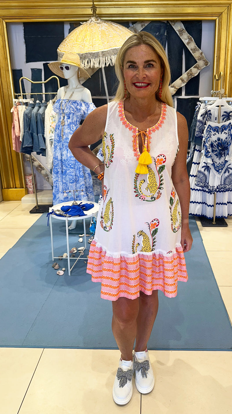 Kleid Weiß | Multicolor