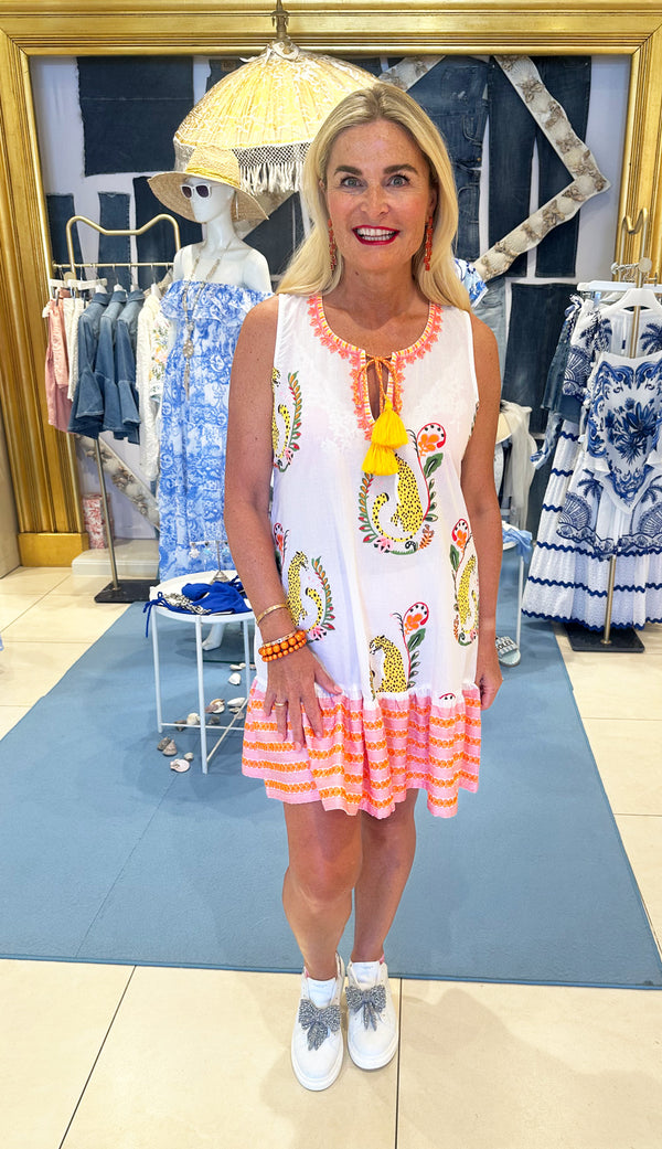 Kleid Weiß | Multicolor