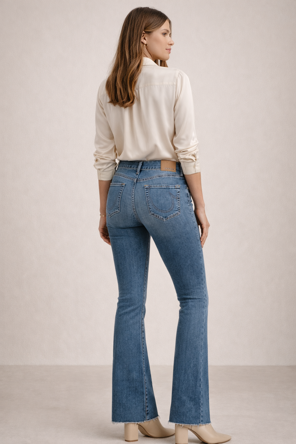 Jeans „Becca Bootcut“ Blau