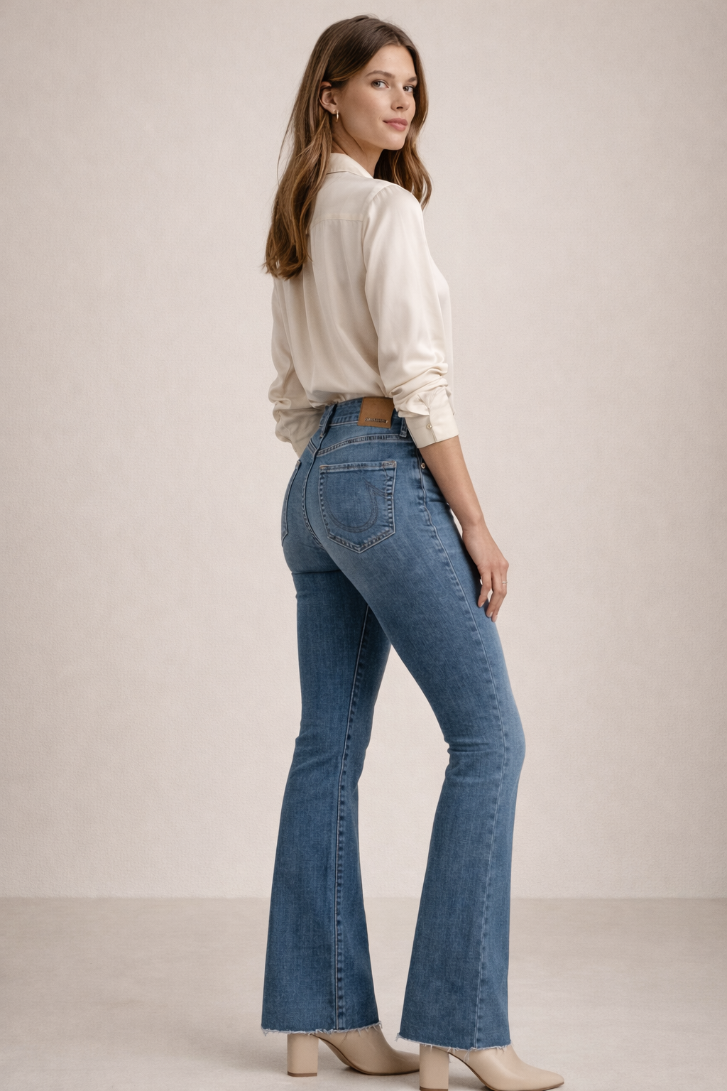 Jeans „Becca Bootcut“ Blau