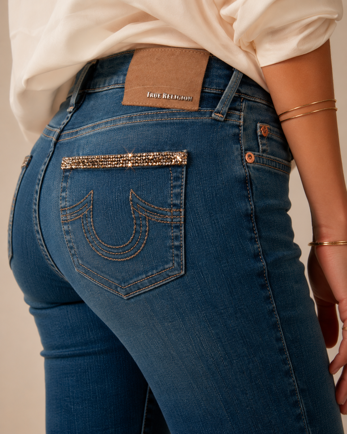 Glamour-Jeans „Halle“ Blau