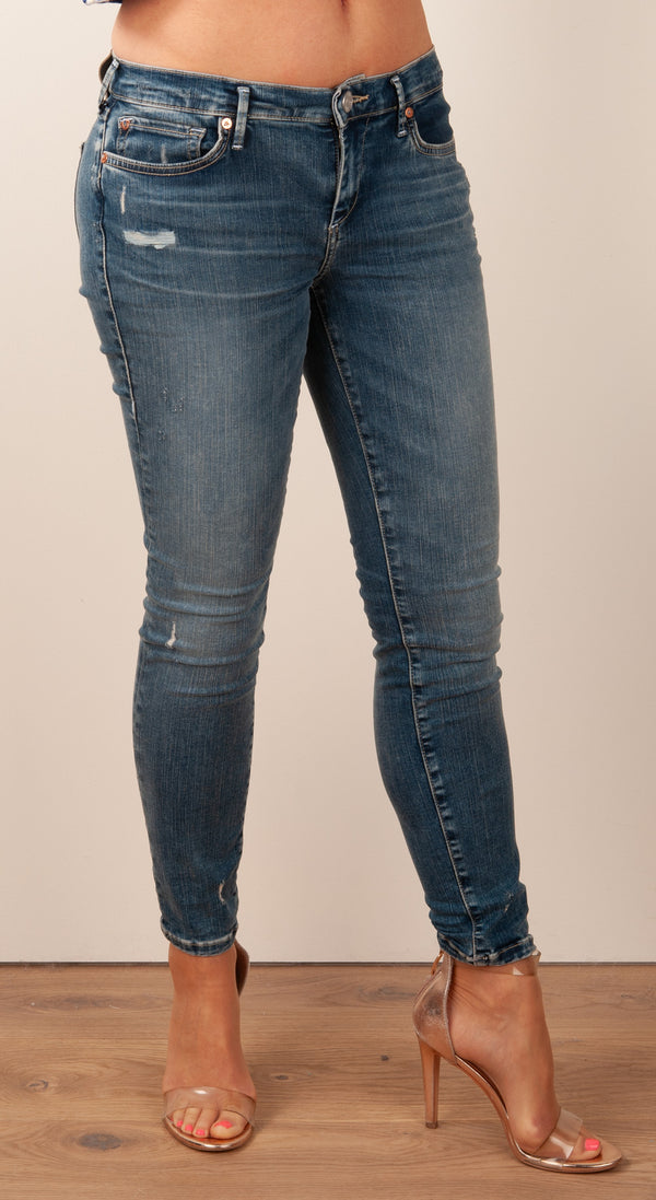 Jeans „Halle Destroyed“ Blau