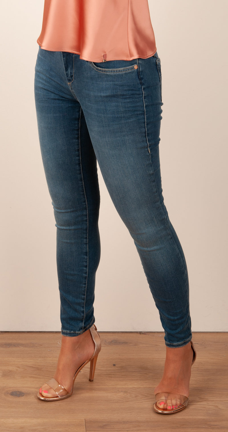 Jeans „Halle Skinny“ Blau