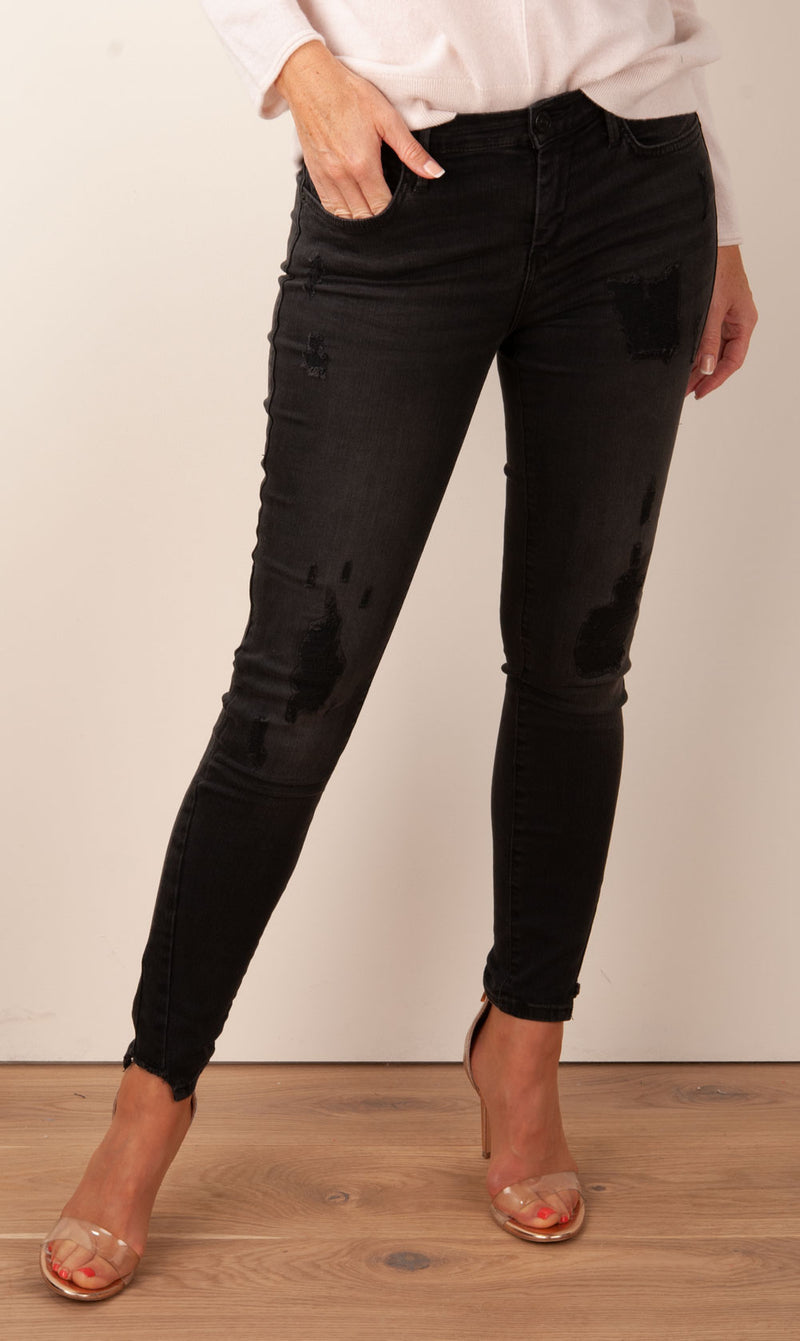 Jeans „Halle | Super Skinny“ Schwarz