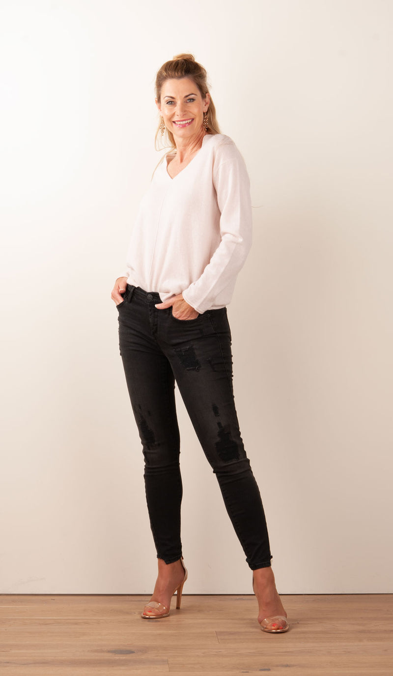 Jeans „Halle | Super Skinny“ Schwarz