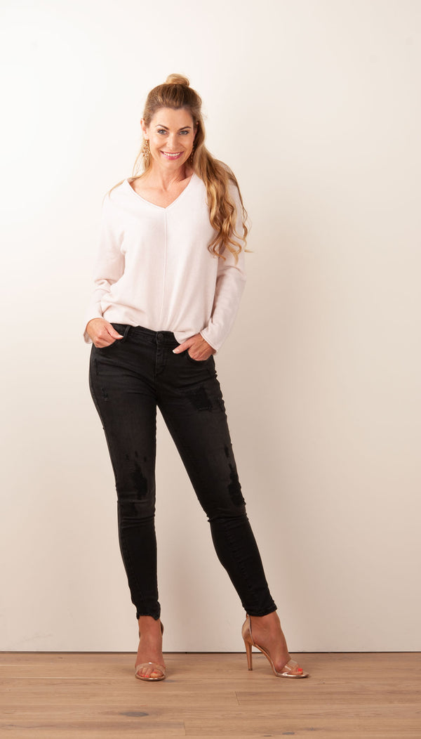 Jeans „Halle | Super Skinny“ Schwarz