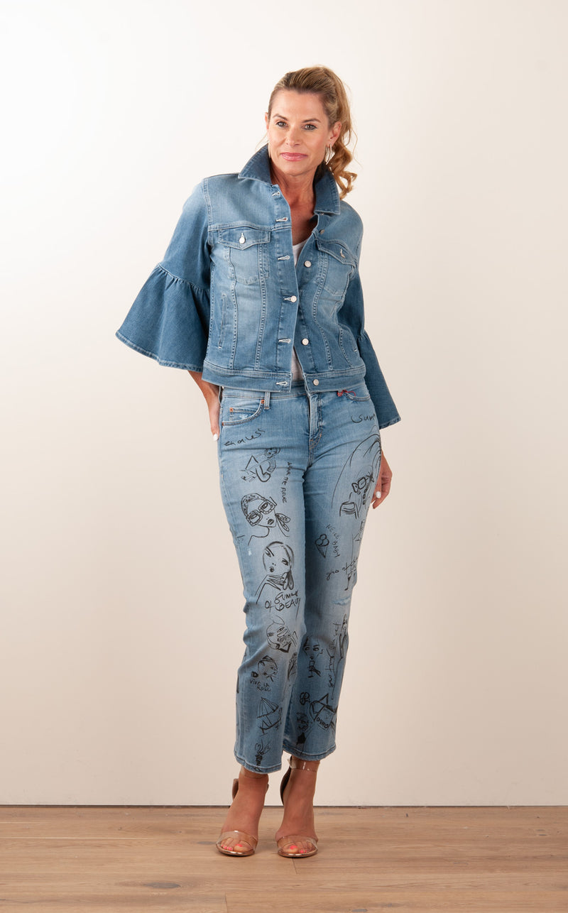Jeans Jacke Blau
