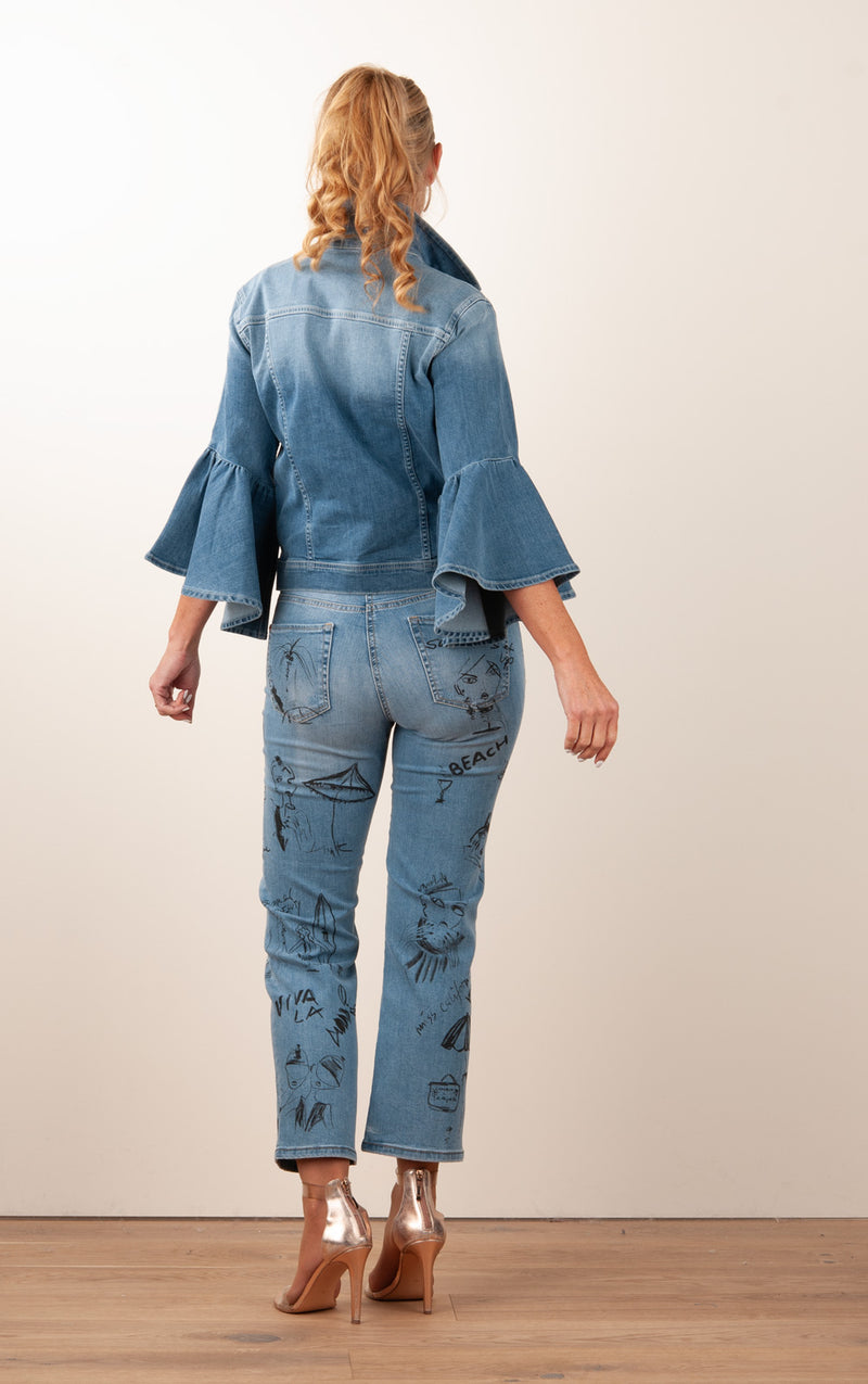 Jeans Jacke Blau