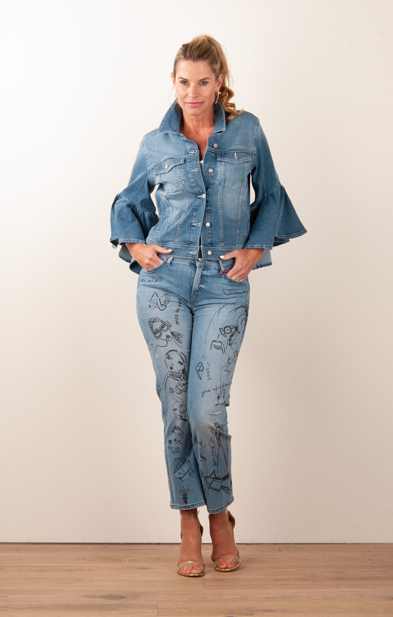 Jeans Jacke Blau