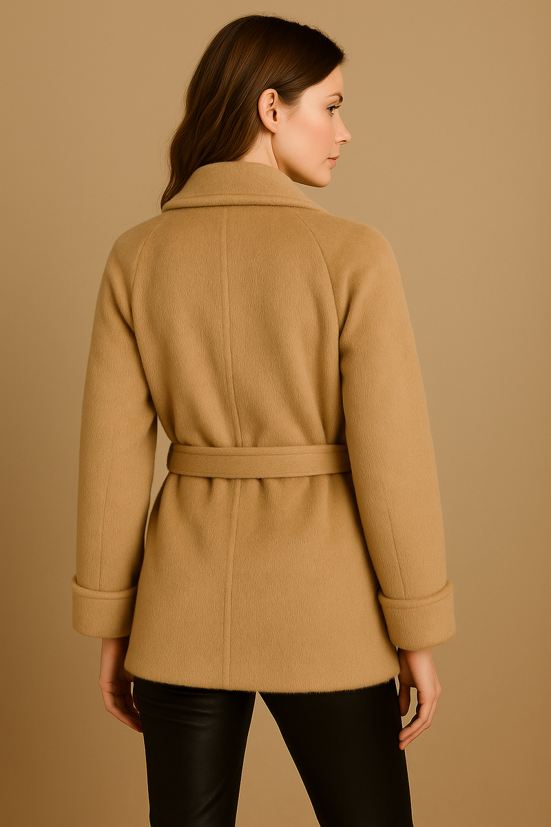 Jacke „Fake-Fur“ Beige