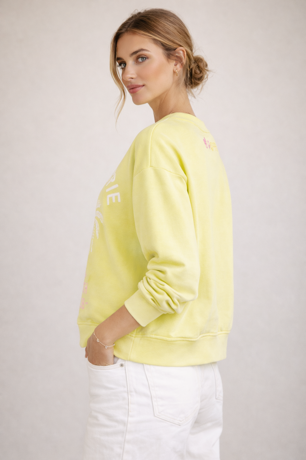 Sweatshirt „Beach“ Gelb