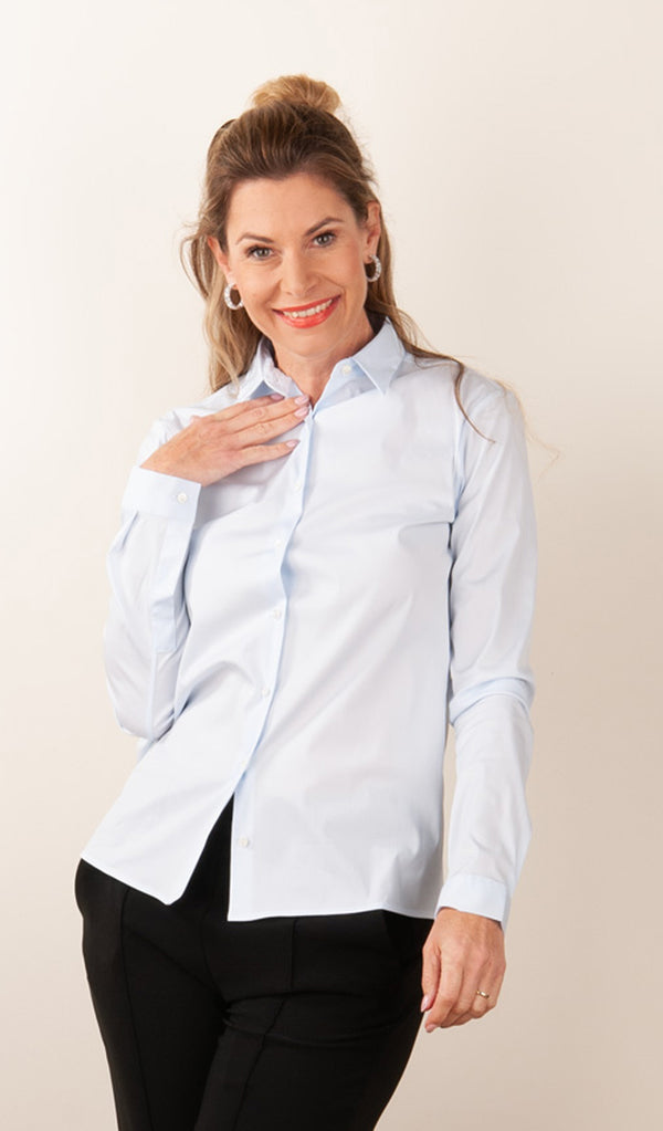 Bluse Hellblau