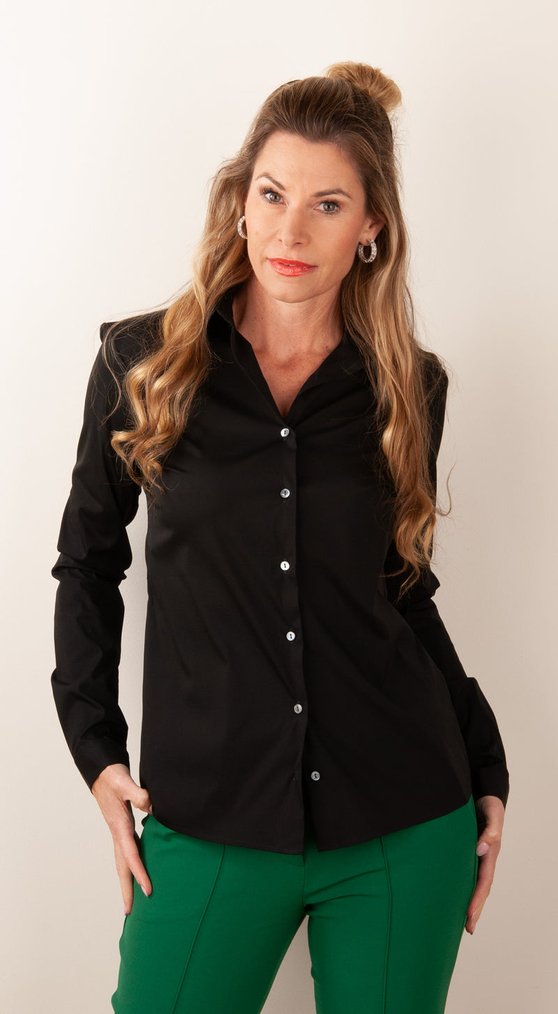 Artigiano Bluse Schwarz
