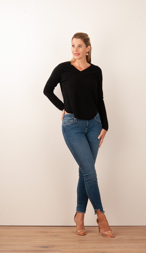Kaschmir Pullover Schwarz