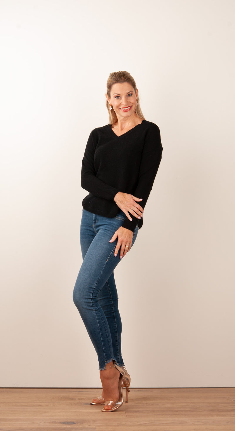 Kaschmir Pullover Schwarz