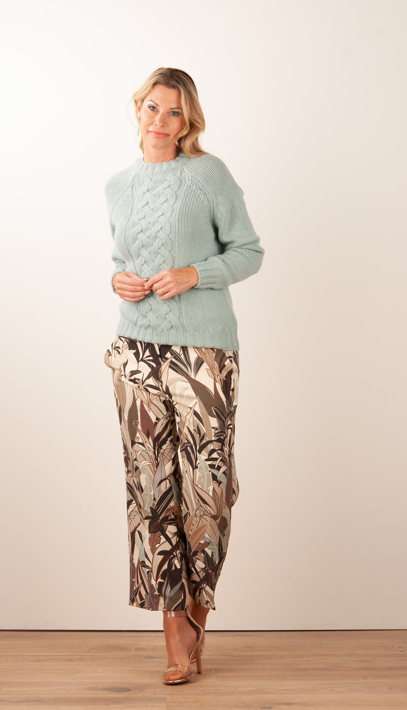 Hose „Claire“ Beige | Braun