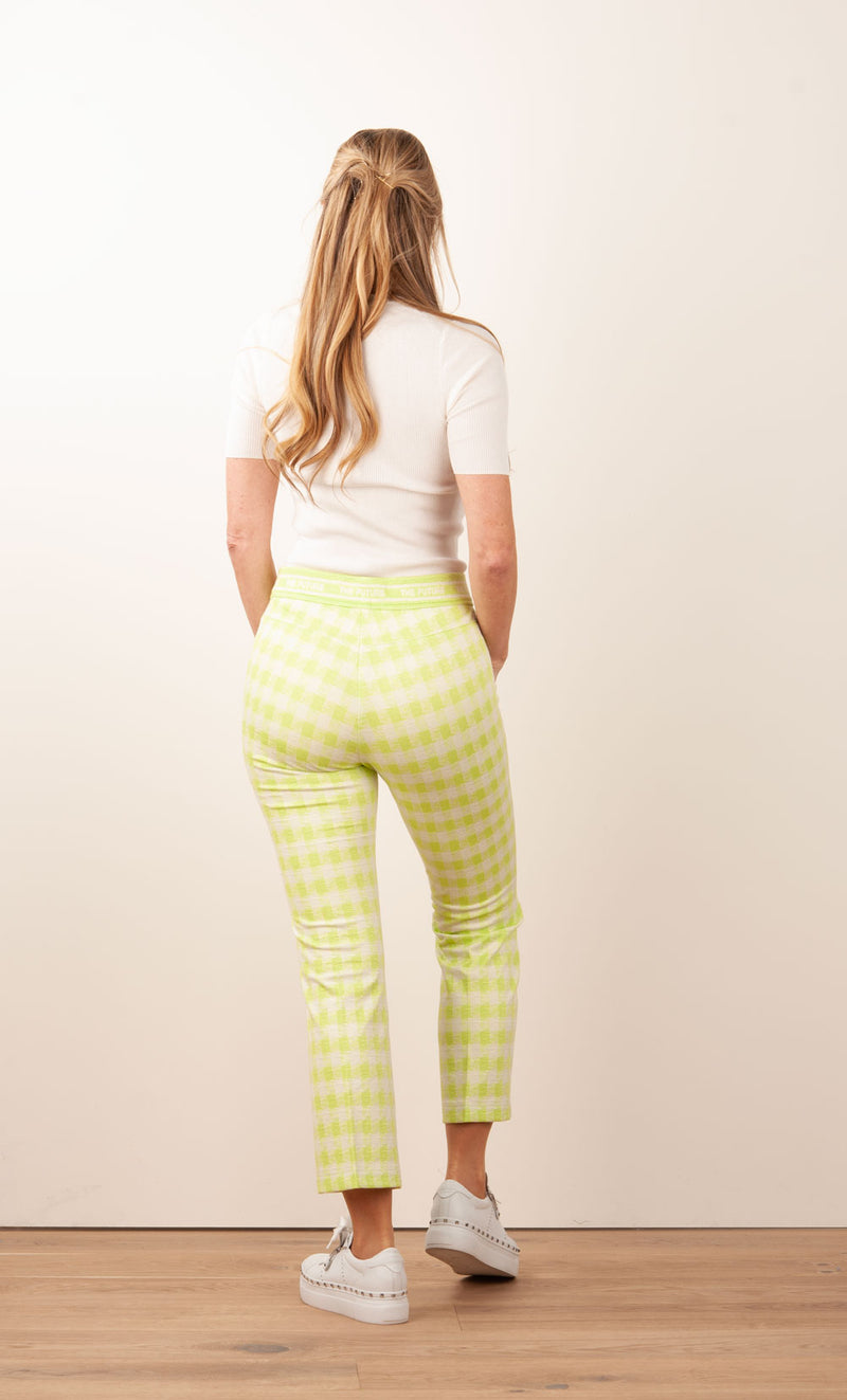 Hose „Ranee“ Grün | Weiß