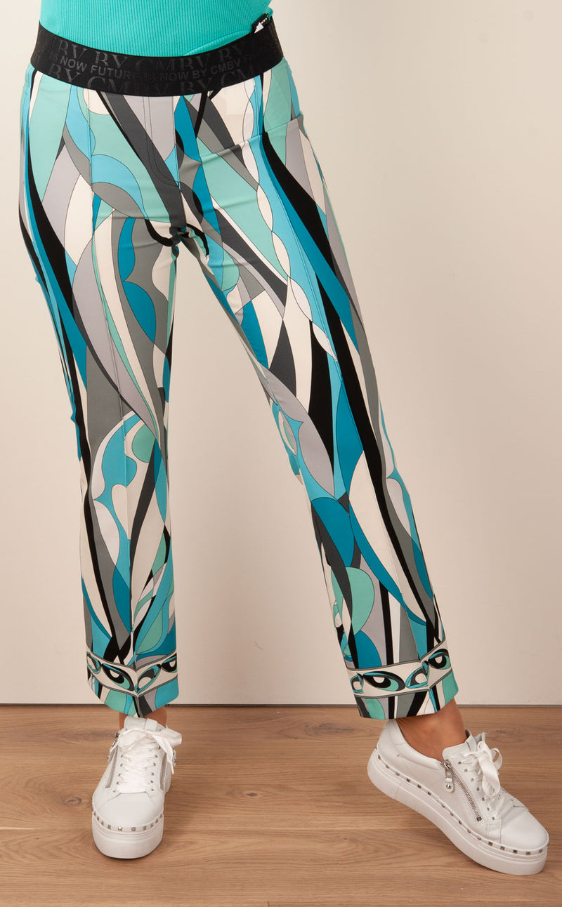 Hose „Ranee“ Blau | Multicolor