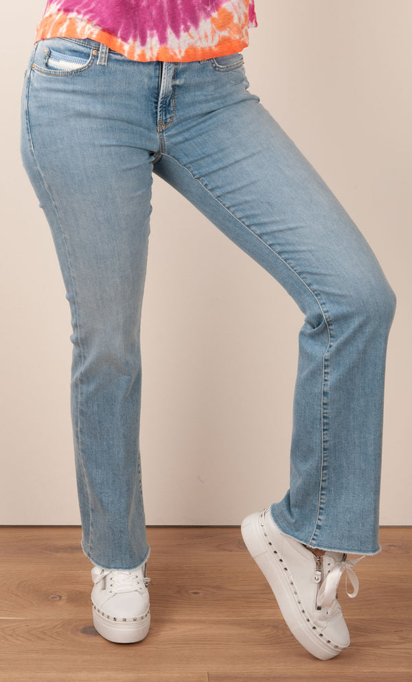 Jeans „Paris Flared“ Blau
