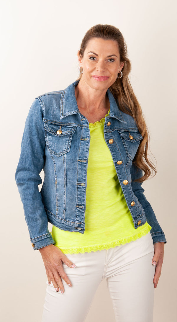 Jeans Jacke Blau