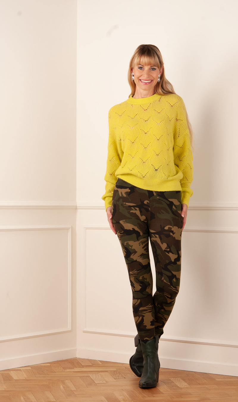 Leggings „Camouflage“ Oliv | Braun - myElisa GmbH