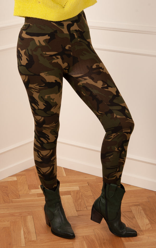 Leggings „Camouflage“ Oliv | Braun - myElisa GmbH