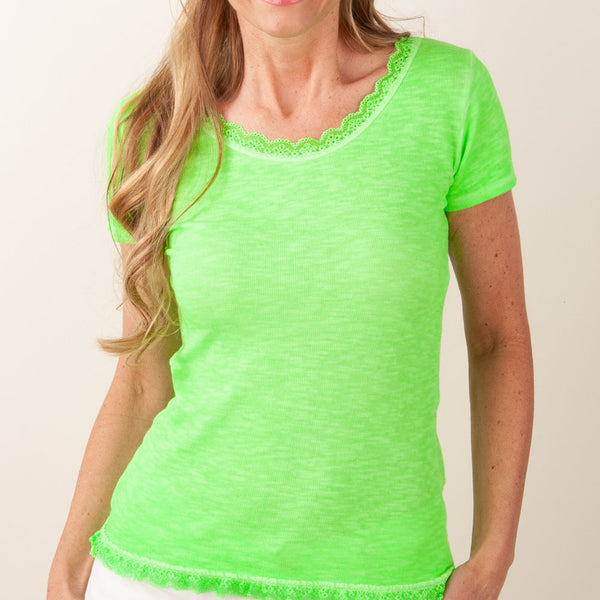 T shirt neon grün sales