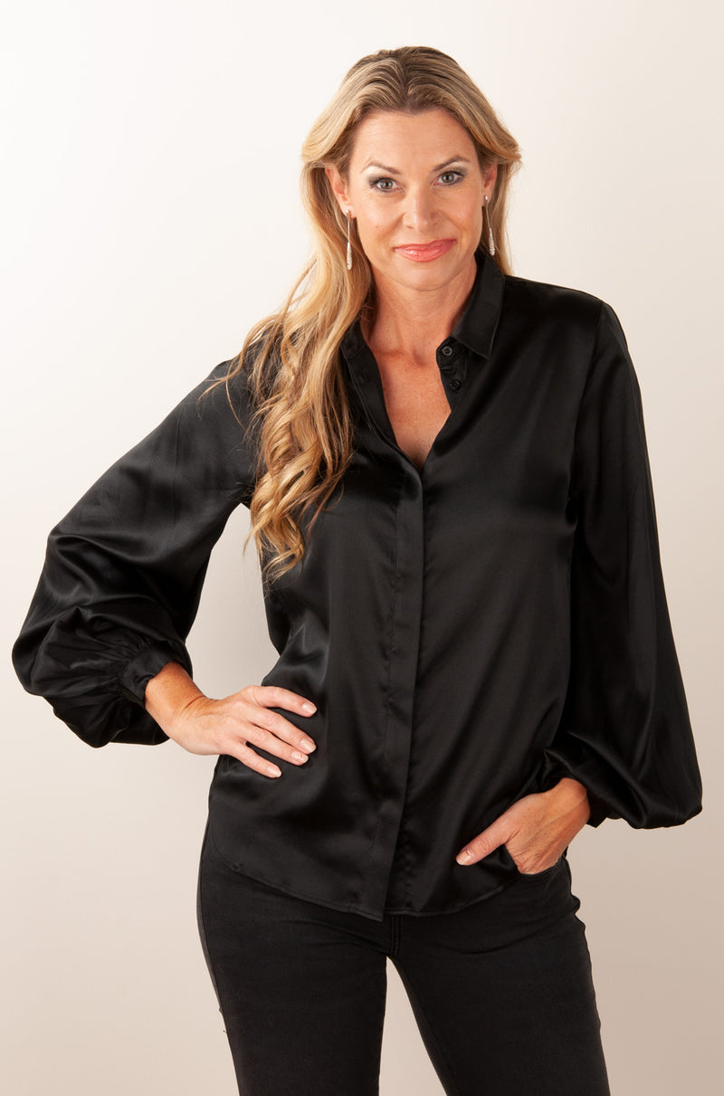 Charlotte Sparre Bluse Schwarz