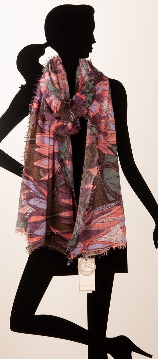 Schal „Blumen“ Multicolor