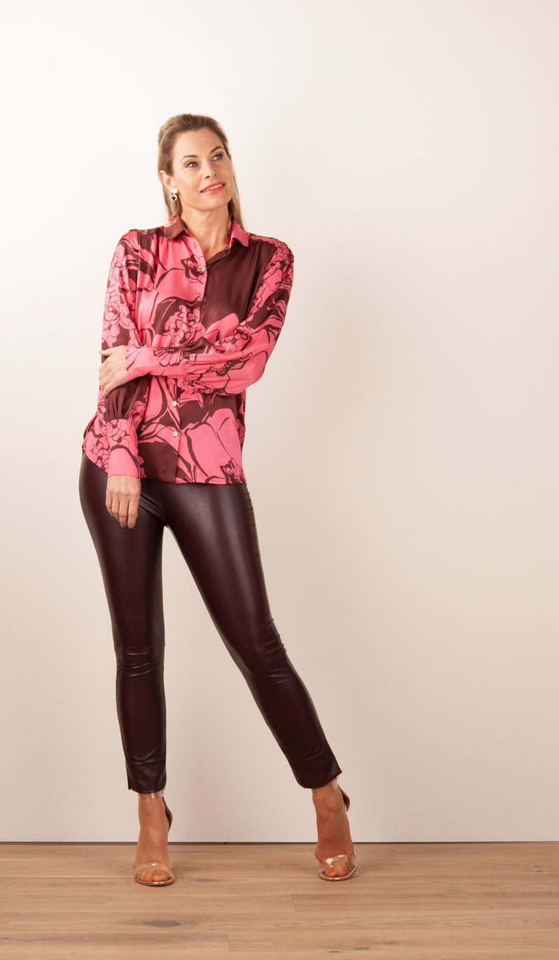 Schlupfbluse „Cadence“ Koralle | Beere