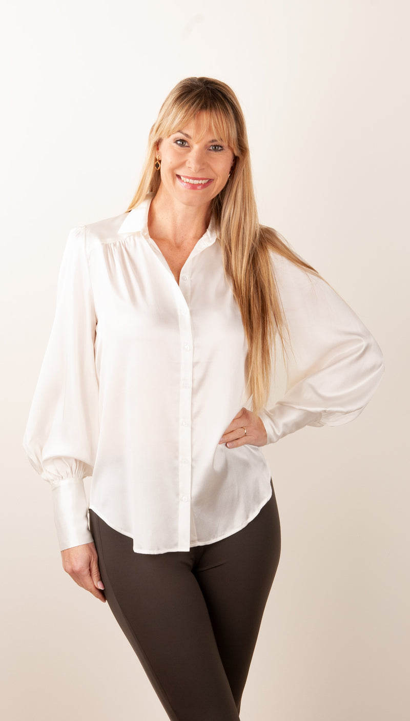 Schlupfbluse „Cadence“ Weiß - myElisa GmbH