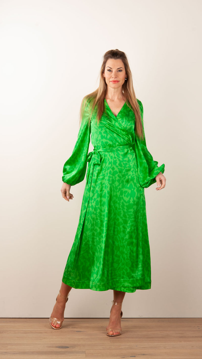 Wickelkleid „Carol“ Grün