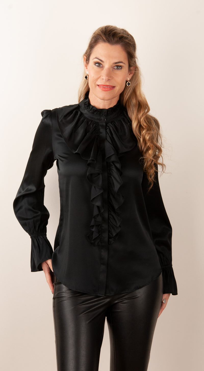 Schlupfbluse „Ingeborg“ Schwarz
