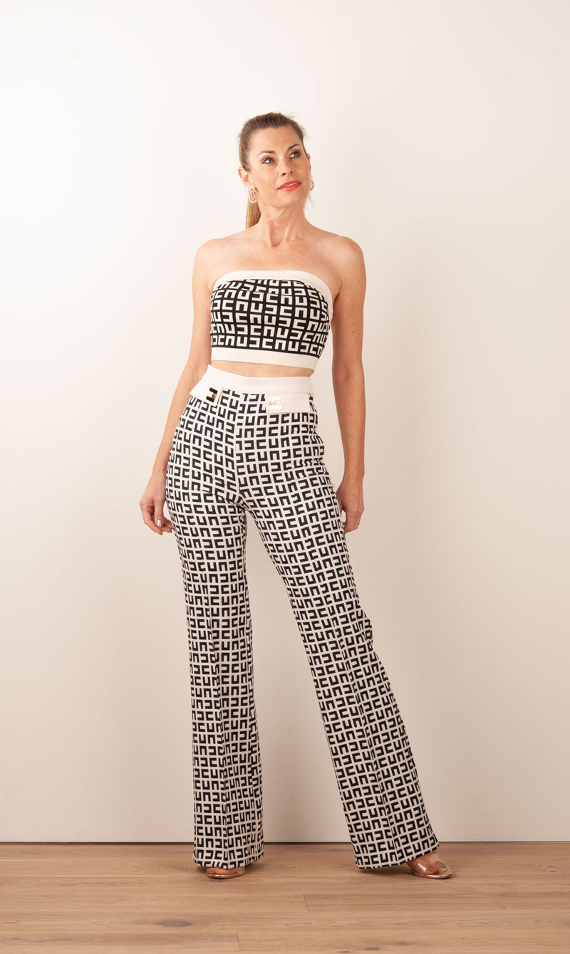 Bandeau „Essentials“ Creme | Schwarz