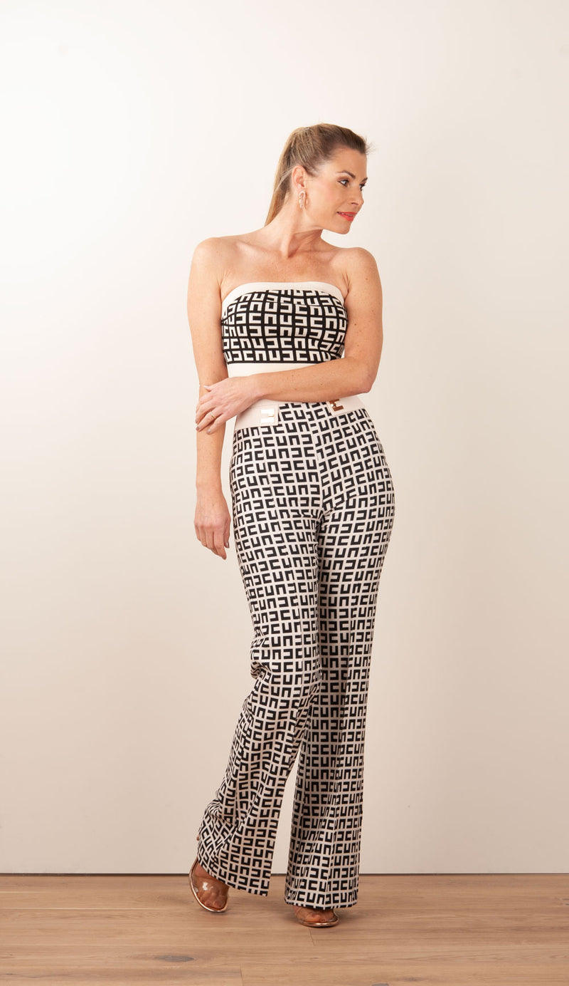 Bandeau „Essentials“ Creme | Schwarz